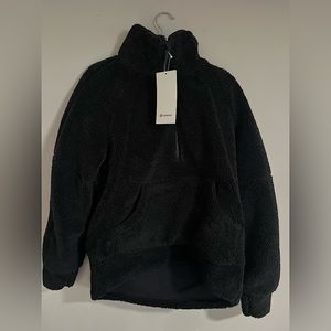 Lululemon Black Scuba Oversized Half-Zip Fleece Funnel-Neck (XS/S)